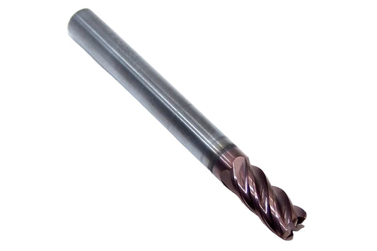 47003 Kyocera SGS 6.00mm Carbide 5 Flute End Mill .039 Radius .2362" Diameter 0.512" Flute 2.24" Length .236" Shank  Z-Carb HPR
