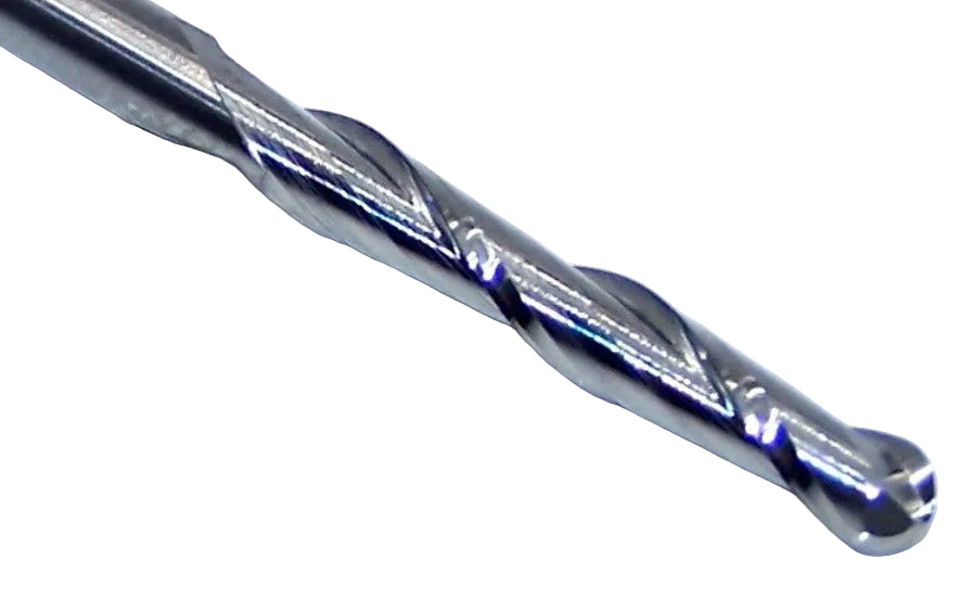 50558 YG1 1/8" Carbide 2 Flute End Mill Ball End .125" Diameter .750" Flute  2.25" Length .125" Shank