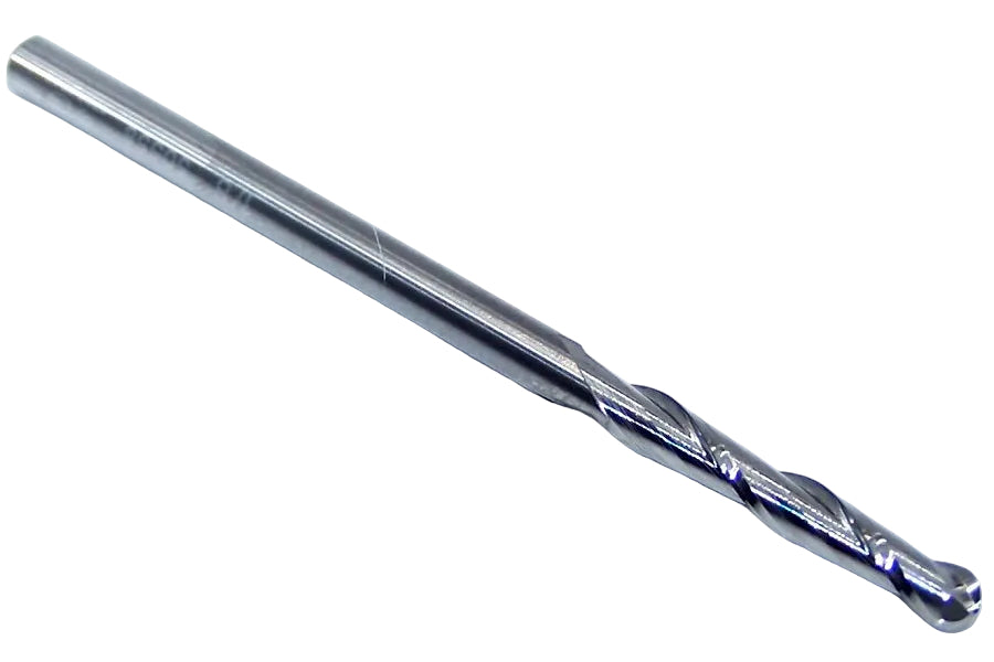 50558 YG1 1/8" Carbide 2 Flute End Mill Ball End .125" Diameter .750" Flute  2.25" Length .125" Shank
