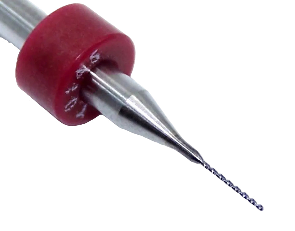 560.0145.220 Kyocera #79 Carbide 2 Flute Drill PCB Type .0145" Diameter .220" Flute 1.50" Length .125" Shank 130° Point