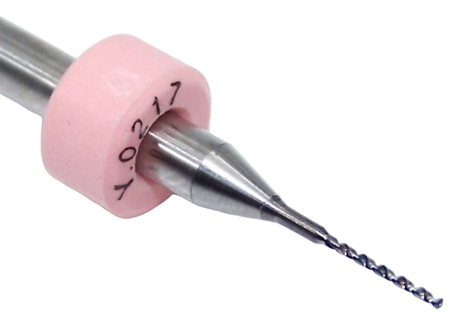 560.0217.250 Kyocera 0.55mm Carbide 2 Flute Drill PCB Type .0217" Diameter .250" Flute 1.50" Length .125" Shank