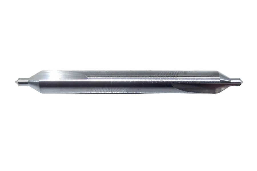 57008 SGS #2 Carbide Center Drill 2 Flute  0.0781" Diameter .562" Flute 1.87" Length .1875 Shank 118° Point Double End