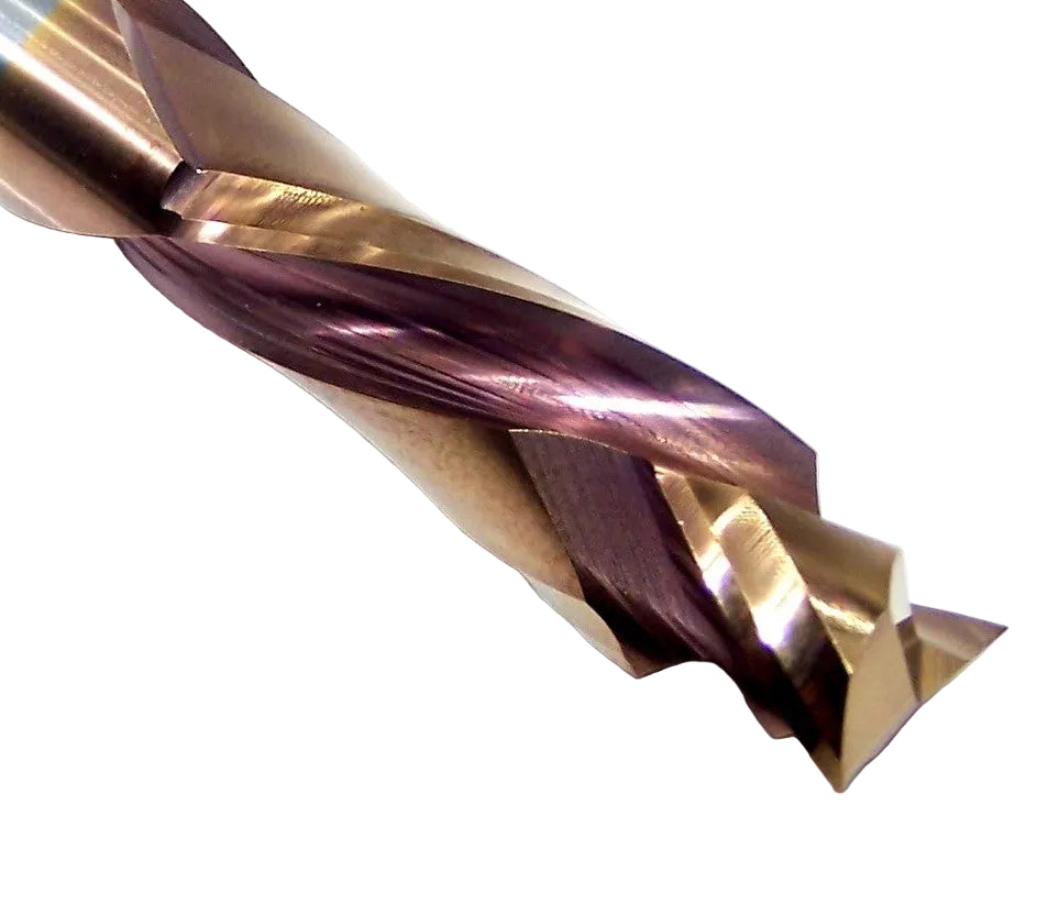 60-124EC Onsrud 3/8" Carbide Compression Router 2 Flute Endurance Coated .375" Diameter 1.125" Flute 3.00" Length .375" Shank for Laminated Materials