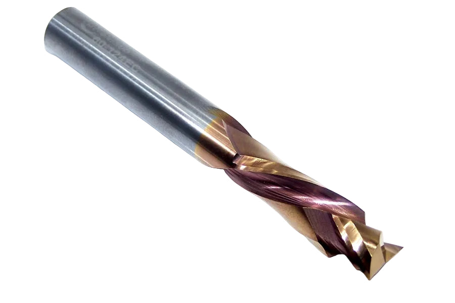 60-124EC Onsrud 3/8" Carbide Compression Router 2 Flute Endurance Coated .375" Diameter 1.125" Flute 3.00" Length .375" Shank for Laminated Materials