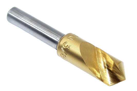 61T037504 MAFord 100° Countersink HSS Uniflute TiN .375" Diameter 2.00" Length .250" Shank (61092)