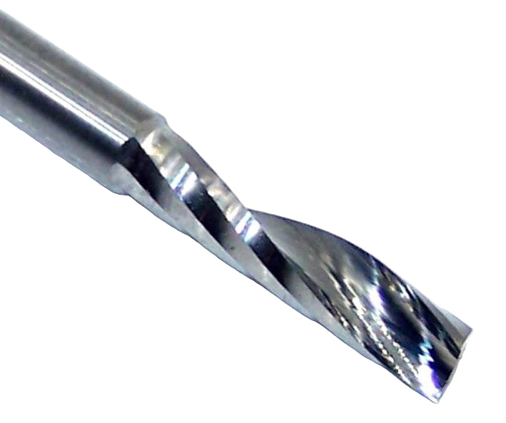 63-713 Onsrud 1/8" Carbide Upcut Router End Mill 1 Flute .125" Diameter .500" Flute 2.00" Length .125" Shank for Plastic