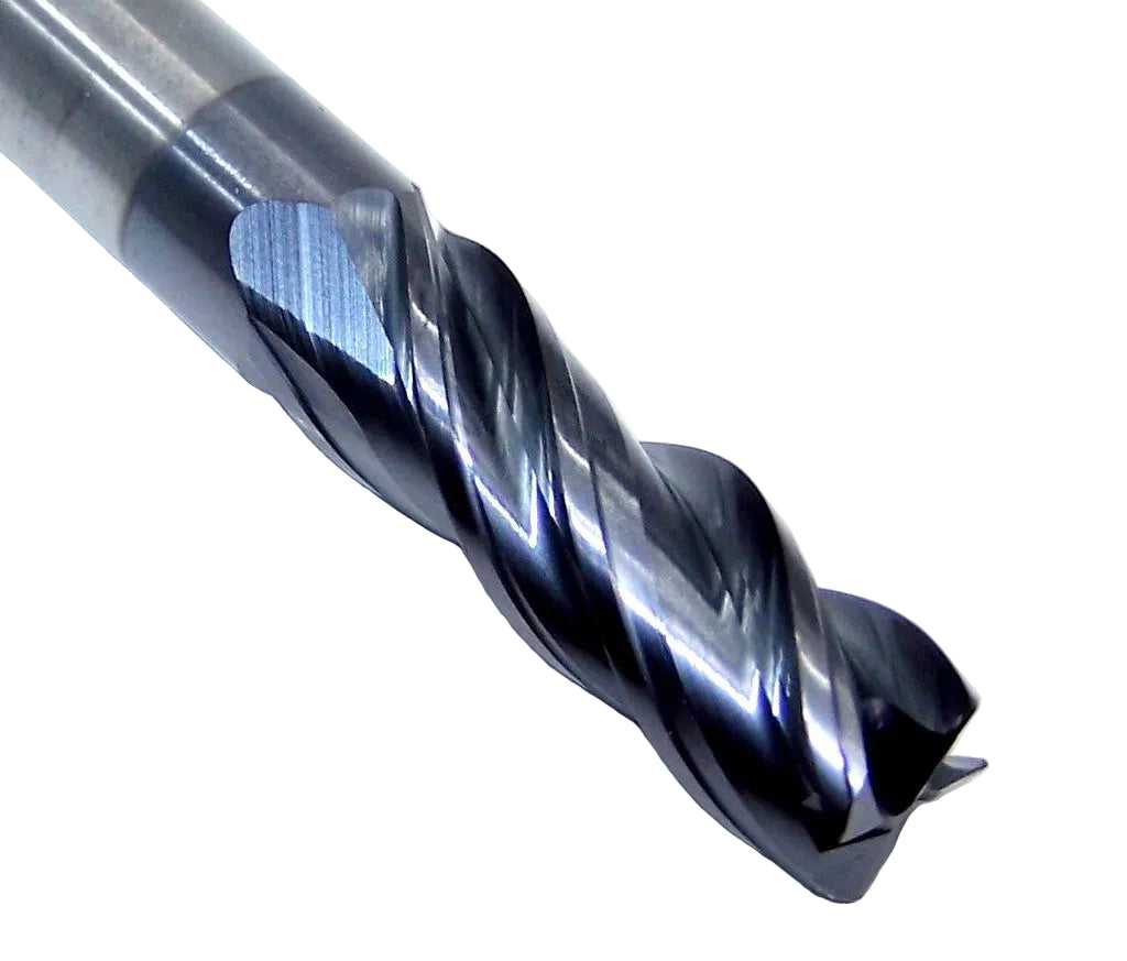 H1TE4RA0375R100HAR015 KCSM15 Kennametal 3/8" Carbide 4 Flute End Mill .015" End Radius .375" Diameter 1.00" Flute 3.00" Length .375" Shank 6676386
