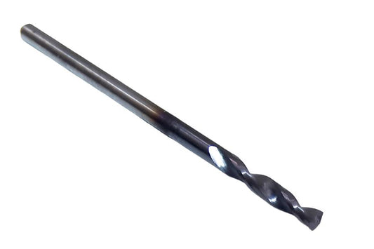 68666 SGS 1.80mm Carbide Drill 2 Flute 0.0709" Diameter .4331" Flute 1.41" Length .0709" Shank 145° Point AlTiN