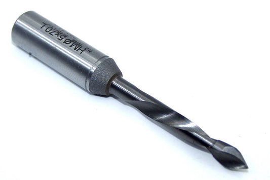 72-080 Onsrud Solid Carbide Boring Bit Drill, Left Hand 2 Flute .1969" Diameter 1.34" Flute 2.76" Length .394" Shank