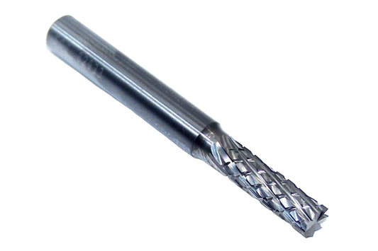 83103 Kyocera SGS 5.00mm Carbide CFRP Router Square End TiB2 Coated 0.1969" Diameter .5906" Flute 1.96" Length 0.236" Shank