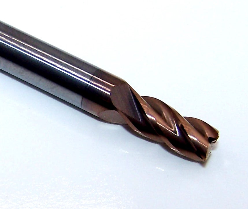 88215 Helical Solutions 7/32" Carbide 4 Flute End Mill .010" Radius .2187" Diameter .4375" Flute 2.50" Length .250" Shank HSV-R-40218-R.010