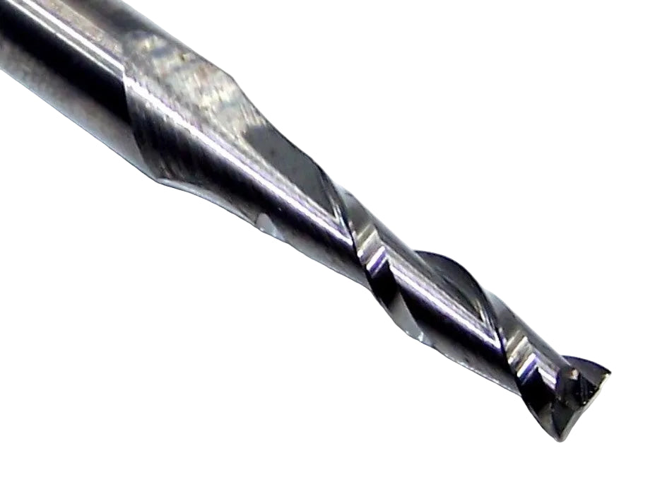 90107 SGS 4.00mm Carbide 2 Flute Up Cut Wood Router End Mill .1575" Diameter 0.6299" Flute 2.48" Length .236" Shank 21S