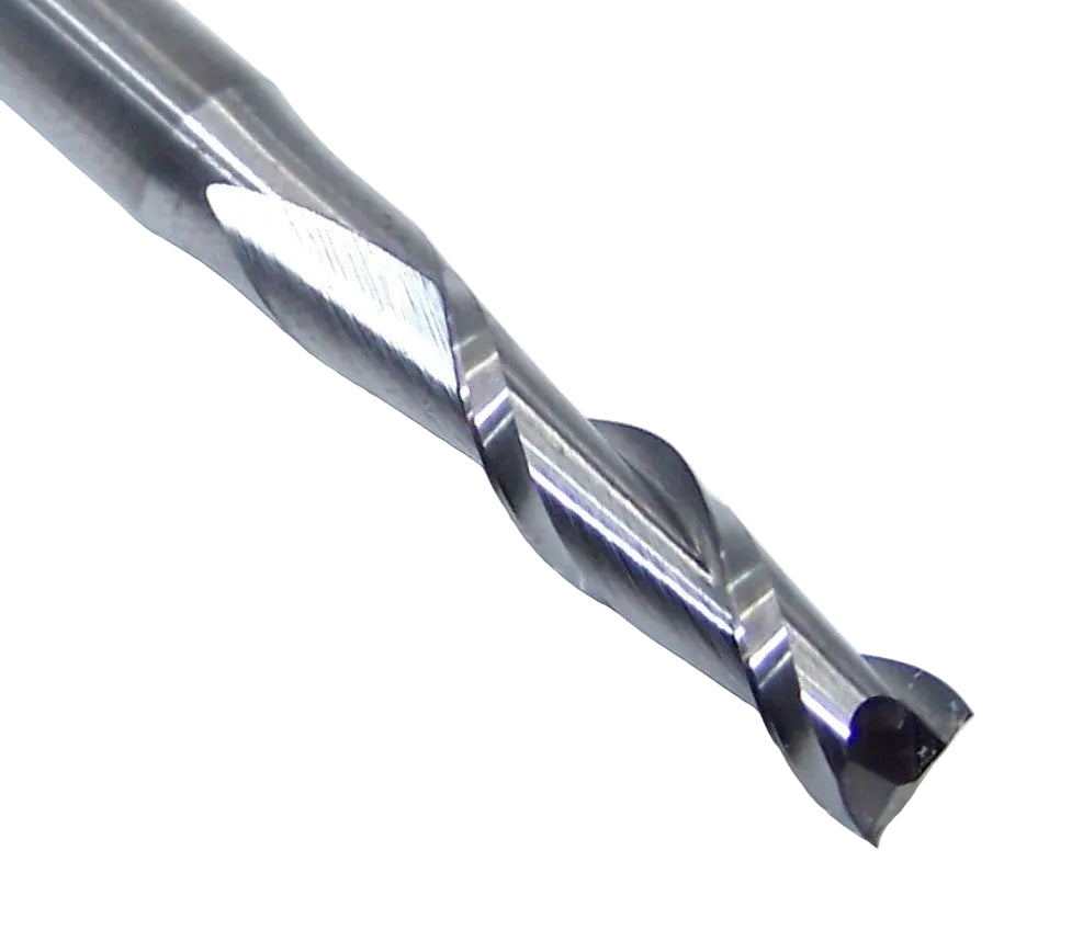 90109 Kyocera SGS 5.00mm Carbide 2 Flute Up Cut Wood Router End Mill .1969" Diameter 0..748" Flute 2.48" Length .236" Shank 21S