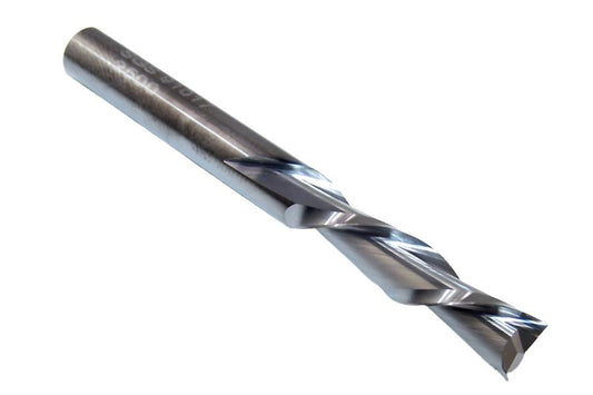 91017 SGS 1/4" Carbide Down Cut Router 2 Flute .250" Diameter 1.00" Flute 2.50" Length .250" Shank