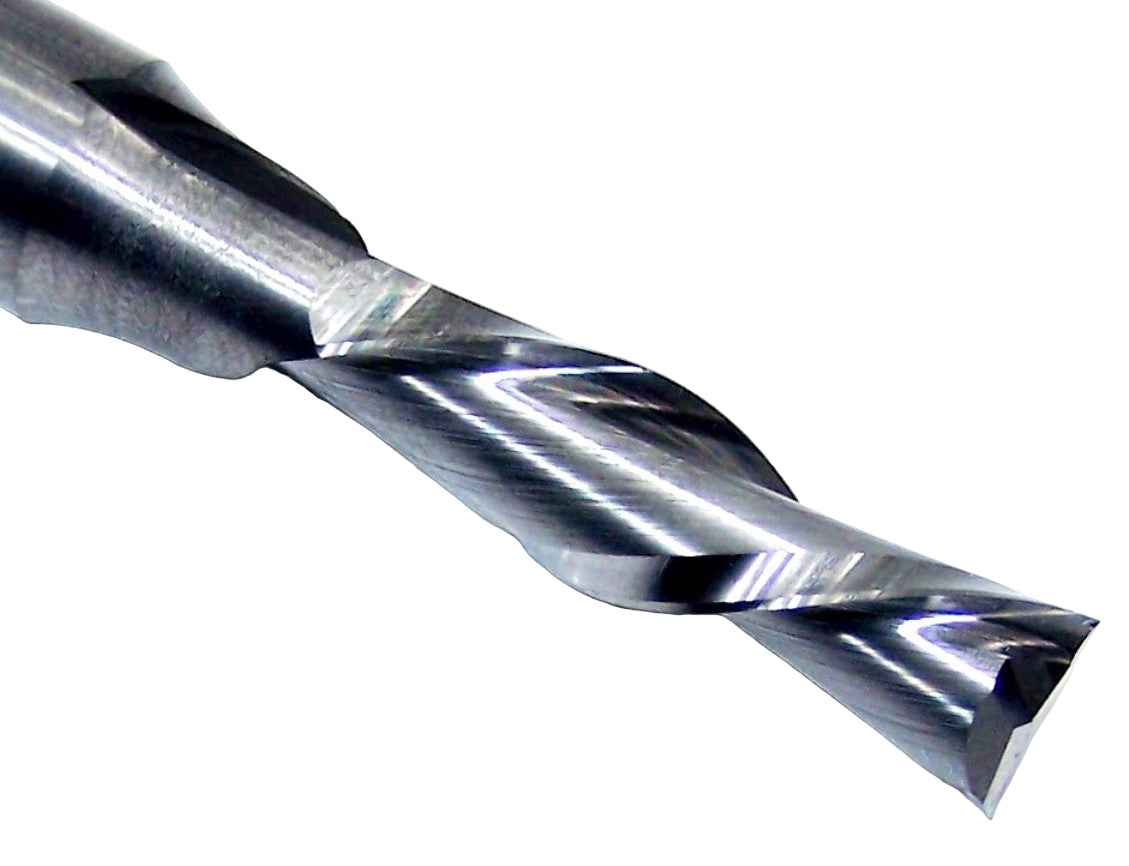 91033 SGS 3/8" Carbide 2 Flute Down Cut Router End Mill .375" Diameter 1.25" Flute 3.00" Length .500" Shank