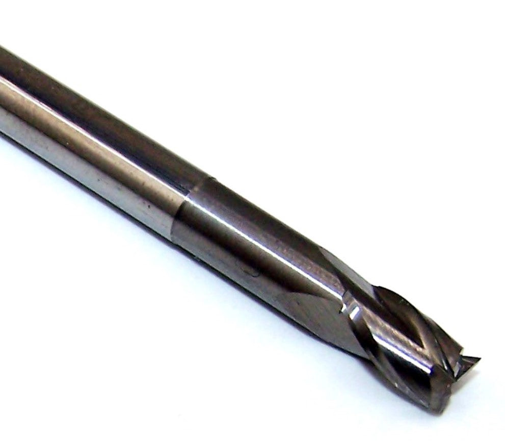 945612 Harvey Tool .1875" Carbide 3 Flute End Mill .750" Extended Reach .1875" Diameter 0.281" Flute 3.0" Length 0.1875" Shank