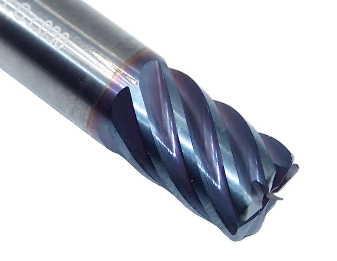 RE1-.375.500.500Z7030C2 Ingersoll 3/8" Carbide 7 Flute End Mill .030" Radius AlTiN Coated .375" Diameter .500" Flute 2.50" Length .250" Shank RhinoRound (9590318)