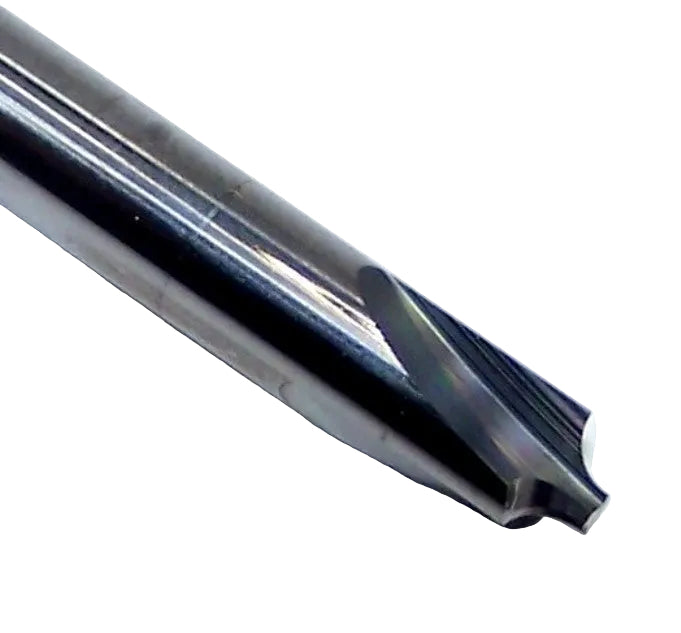 CRE-187-062 Micro100 .0625" Radius Carbide Corner Rounding End Mill .060" Pilot Diameter 2.00" Length .187" Shank Double Ended
