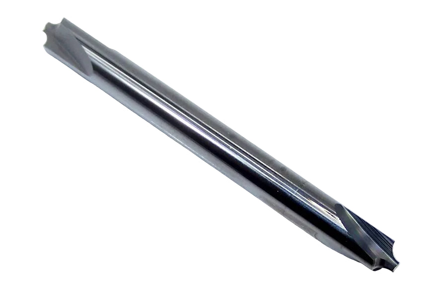 CRE-187-062 Micro100 .0625" Radius Carbide Corner Rounding End Mill .060" Pilot Diameter 2.00" Length .187" Shank Double Ended