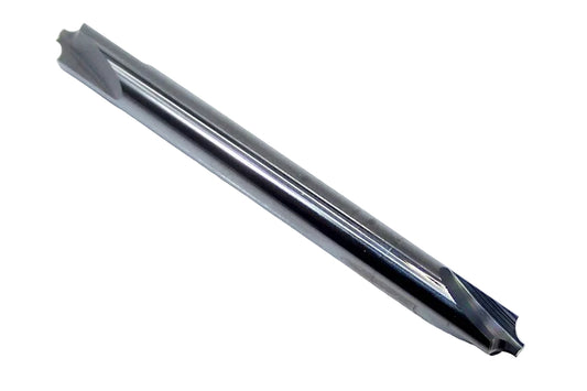 CRE-187-062 Micro100 .0625" Radius Carbide Corner Rounding End Mill .060" Pilot Diameter 2.00" Length .187" Shank Double Ended