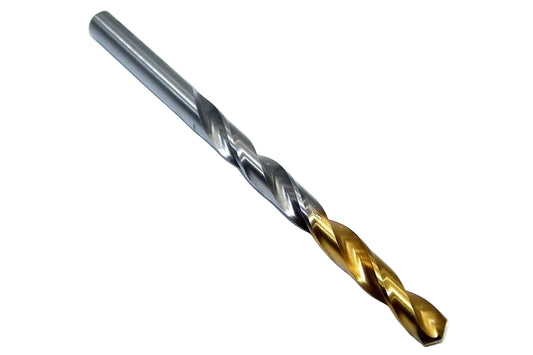 YG-1 D2GP185017 Gold-P HSS-Co8 Cobalt Jobber Drill Bit, 17/64" Diameter, 135° Split Point, TiN Coated