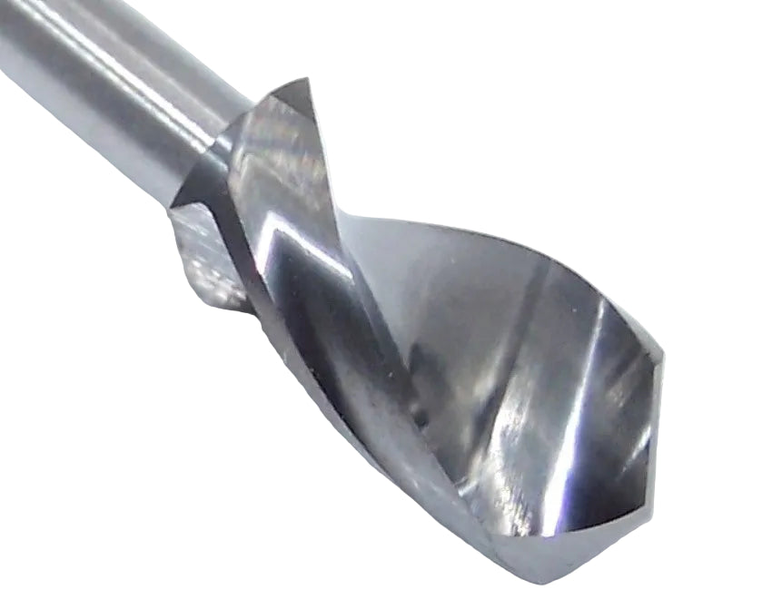 DR100981E Kyocera SGS 1/4" Carbide 2 Flute Drill Bit PCB Type  0.2500" Diameter 0.500" Flute 1.5" Length 0.125" Shank 130° Point (155-2500.500)