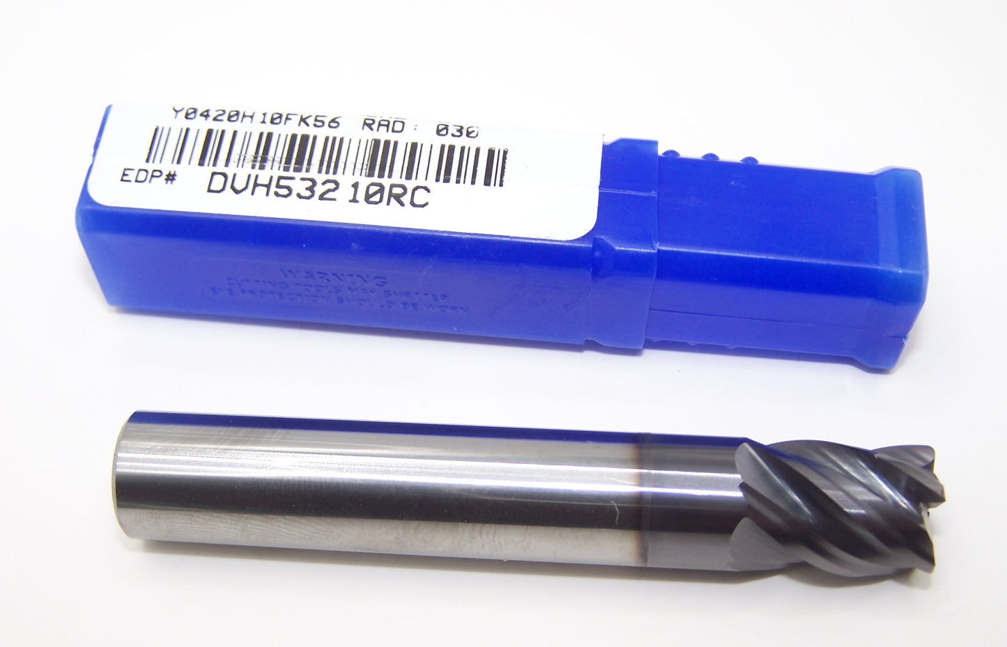 DVH53210RC Destiny Tool 1/2" Carbide 5 Flute End Mill .030" Radius TiAlN .500" Diameter .625" Flute 3.00" Length