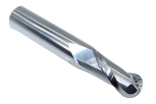 E5I02032 YG1  1/2" Carbide 2 Flute End Mill Ball End  .500" Diameter 1.00" Flute 3.0" Length .500" Shank