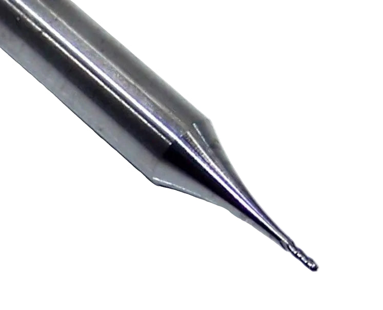 E5I05001 YG1  1/64" Carbide 4 Flute End Mill Ball End  .0156" Diameter .047" Flute 1.50" Length .125" Shank