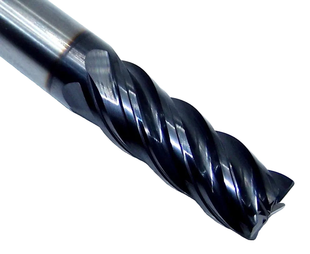 EMI43915 YG1 3/8" Carbide 5 Flute End Mill TitaNox Power HPC for Hard Materials .015" Radius .375" Diameter 1.00" Flute 3.00" Length .375" Shank
