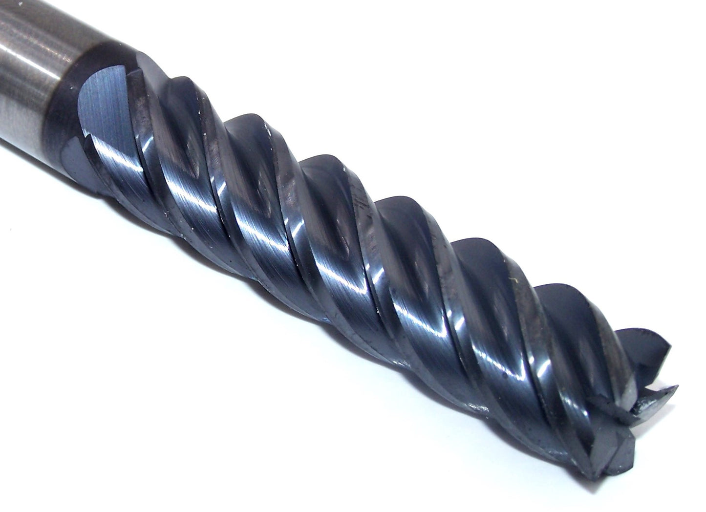 1/2" Carbide 5 Flute End Mill Square TiAlN .500" Diameter 2.00" Flute 4.00" Length .500" Shank