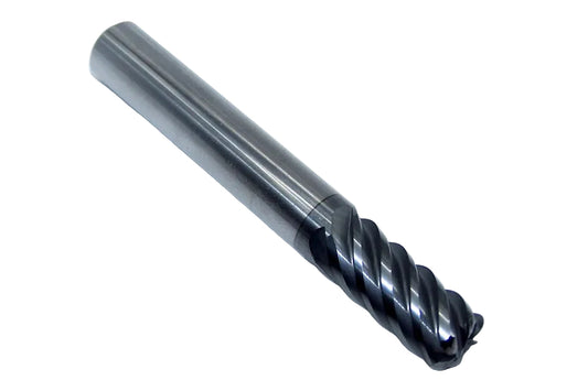 GMG16905 YG1 10mm Carbide 6 Flute End Mill .787" Radius 0.394" Diameter 0.866" Flute 2.83" Length 0.394" V7 PlusA