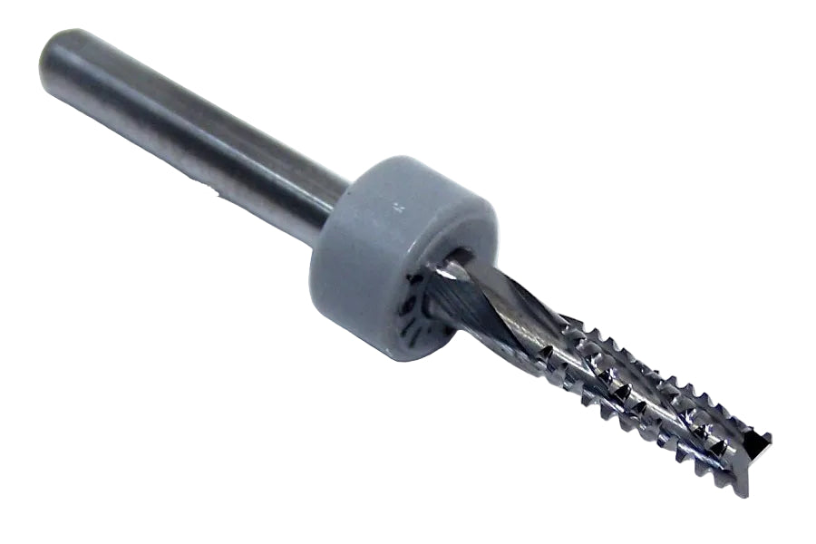 KTCMFBI118141002R Kemmer Precision 3.00mm Carbide Router Burr Chipbreaker Fishtail .1181" Diameter .410" Flute 1.50" Length .125" Shank