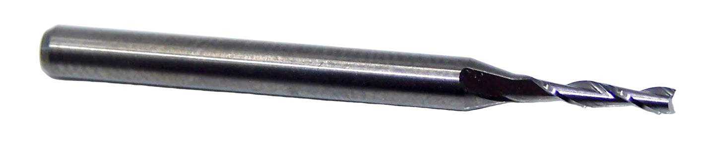 KTTSFAI0063029502 Kemmer 1.60mm Carbide 2 Flute End Mill PCB Fishtail .0630" Diameter .295" Flute 1.50" Length .125" Shank