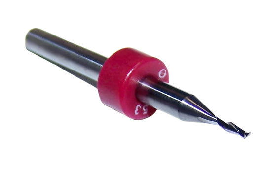 KTTSUAI045315703R Kemmer 1.15mm Carbide 2 Flute End Mill PCB .0453" Diameter .157" Flute 1.50" Length .125" Shank