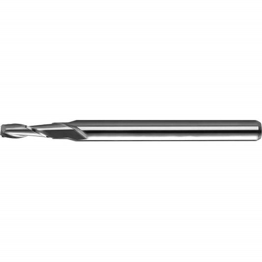 1610-0180L054 Kyocera #77 Carbide 2 Flute End Mill AlTiN Coated .0180" Diameter .054" Flute 1.50" Length .125" Shank