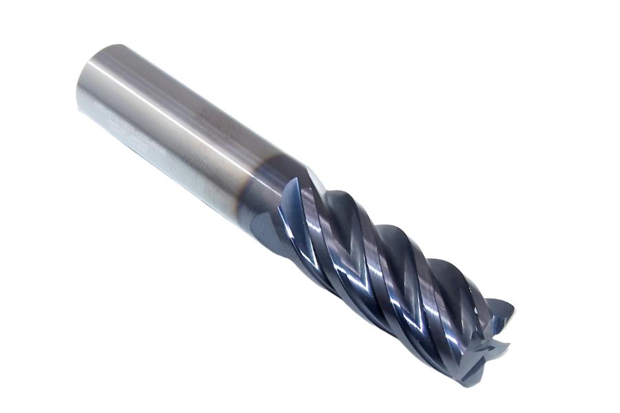 MEMST5-0500-1250-R030 Mitsubishi 1/2" Carbide 5 Flute End Mill .030" End Radius TiAlN .500" Diameter 1.25" Flute 3.00" Length .500" Shank