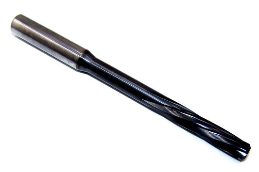 MR86-2358L1024 Kyocera 5.99mm Carbide 6 Flute Reamer ALTiN Coated 0.2358" Diameter 1.024" Flute 3.6614" Length 0.3150" Shank