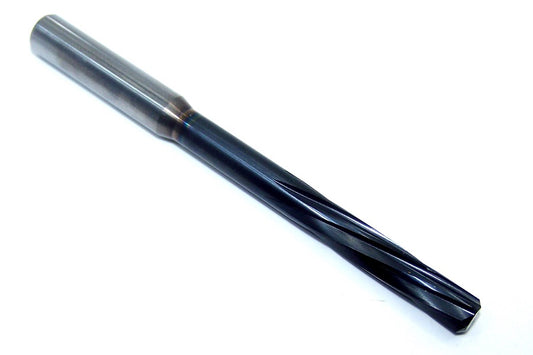 MR86-2520L1024 Kyocera 6.40mm Carbide 6 Flute Reamer ALTiN Coated 2.32" Reach 0.2520" Diameter 1.024" Flute 3.66" Length 0.3150" Shank