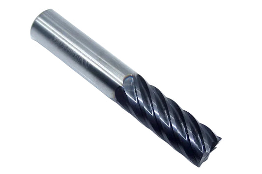 N58266 Niagara 1/2" Carbide 7 Flute End Mill Chamfer End AlTiN .500" Diameter 1.25" Flute 3.00" Length .500" Shank