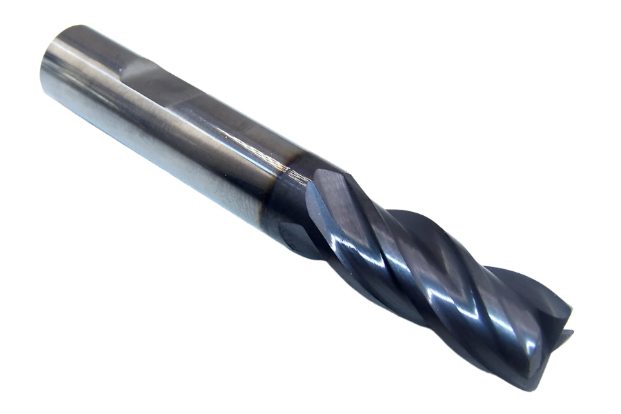 N60694 Niagara 3/8" Carbide 4 Flute End Mill .020" Radius AlTiN .375" Diameter 0.875" Flute 2.50" Length .375" Shank