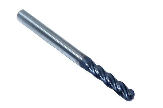 1825-1250L500 OTC 1/8" Carbide 4 Flute Ball End Mill .125" Diameter .500" Flute 1.5" Length .125" Shank