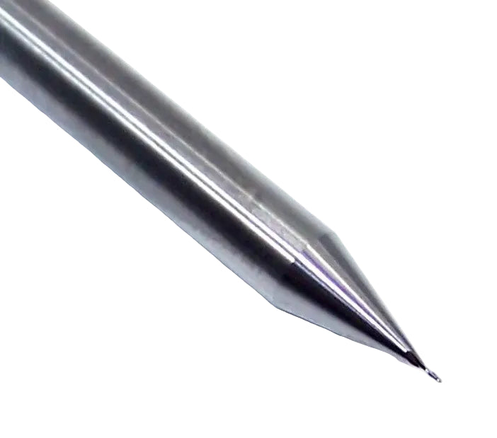 P2B00080R_1 Kyocera SGS .0080" Carbide 2 Flute End Mill Ball End 0.0080" Diameter 0.024" Flute 1.50" Length .125" Shank