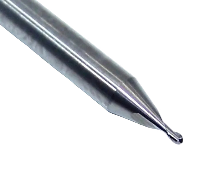 P2B00312S_1 Kyocera SGS 1/32" Carbide 2 Flute End Mill Ball End 0.0312" Diameter .0469" Flute 1.50" Length .125" Shank