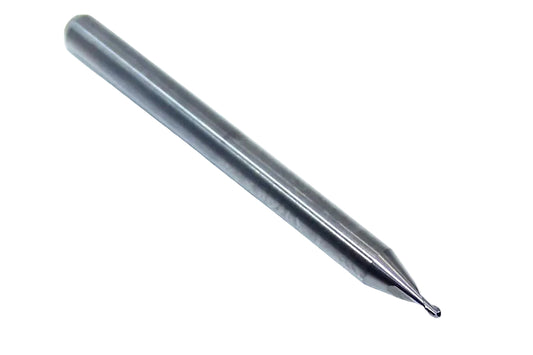 P2B00312S_1 Kyocera SGS 1/32" Carbide 2 Flute End Mill Ball End 0.0312" Diameter .0469" Flute 1.50" Length .125" Shank