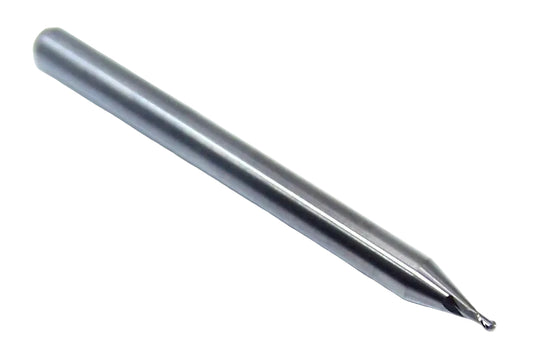 P2B00350S_1 Kyocera SGS .0350" Carbide 2 Flute End Mill Ball End 0.0350" Diameter 0625" Flute 1.50" Length .125" Shank
