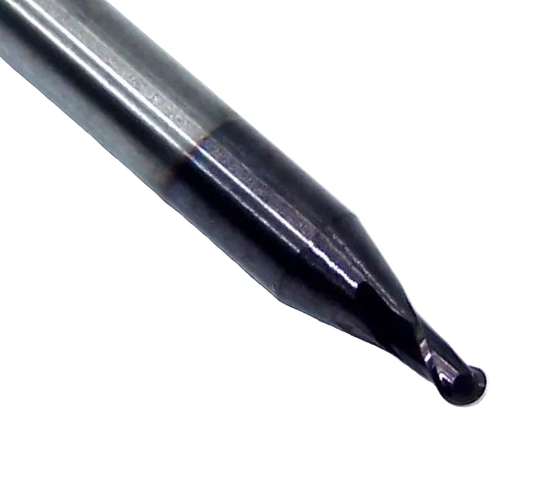 P2B00625S_1A Kyocera SGS 1/16" Carbide 2 Flute End Mill Ball End 0.0625" Diameter .625" Flute 1.50" Length .125" Shank