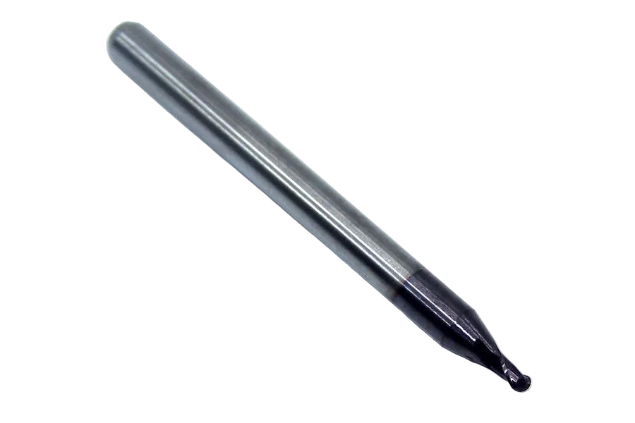 P2B00625S_1A Kyocera SGS 1/16" Carbide 2 Flute End Mill Ball End 0.0625" Diameter .625" Flute 1.50" Length .125" Shank