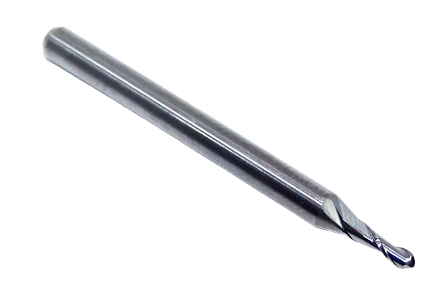P2B00650R_1 Kyocera SGS .0650" Carbide 2 Flute End Mill Ball End 0.0650" Diameter 0.195" Flute 1.50" Length .125" Shank