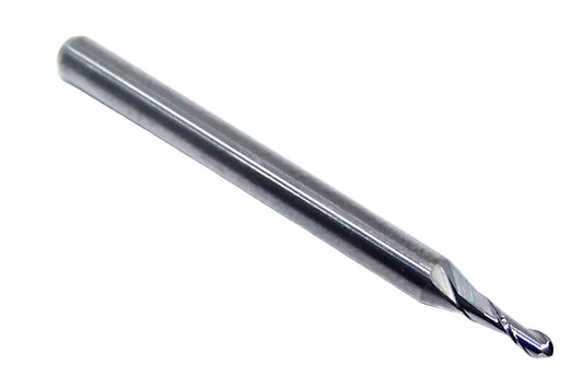 P2B00650R_1 Kyocera SGS .0650" Carbide 2 Flute End Mill Ball End 0.0650" Diameter 0.195" Flute 1.50" Length .125" Shank